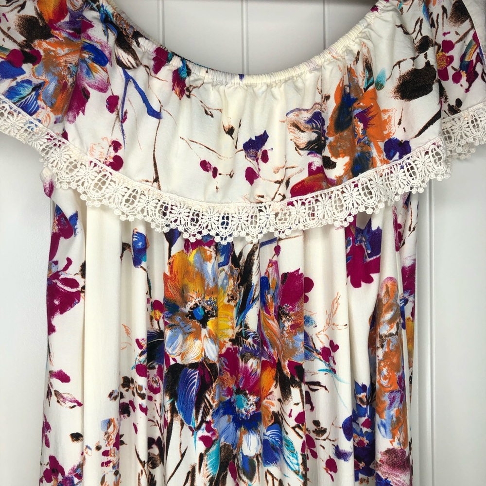 Floral Off-Shoulder Dress